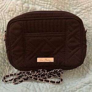 Vera Bradley camera-style crossbody bag black like new
